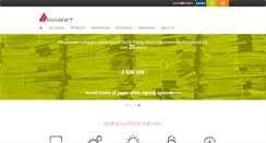 Desktop Screenshot of anasoft.com