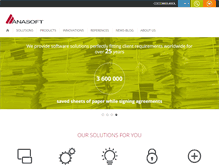 Tablet Screenshot of anasoft.com